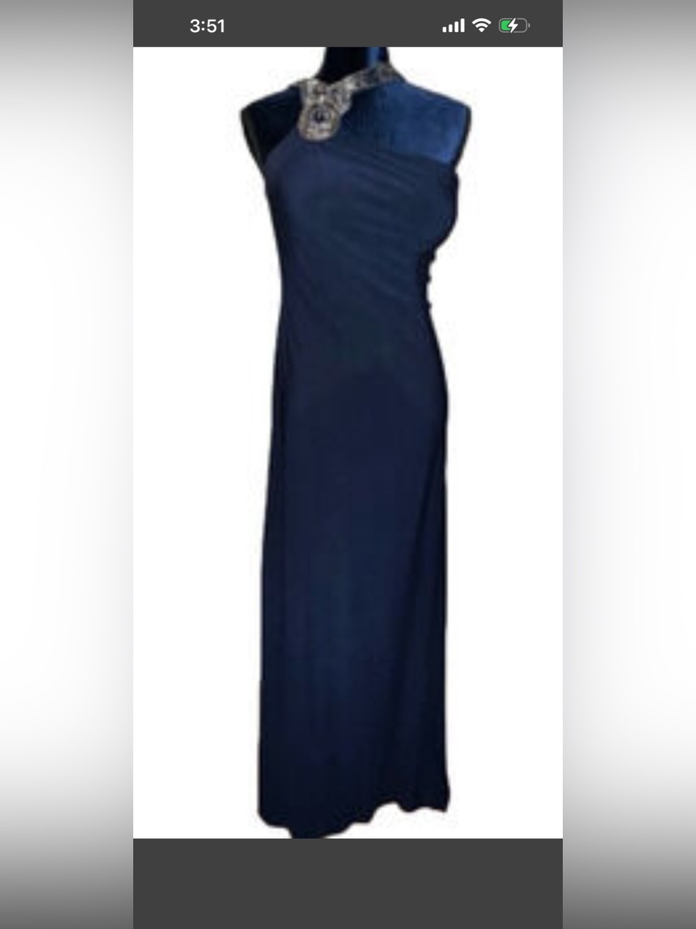 Cachet formal navy dress size 10, gorgeous!  EUC